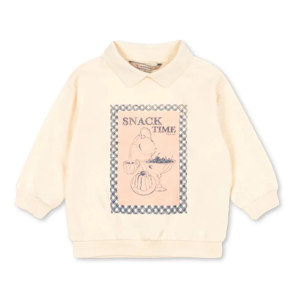 2026 Autumn and Winter New Children's Clothing KS Boys and Girls Collar Polka Dot Love Top Sweatshirt Hoodie Shorts Set