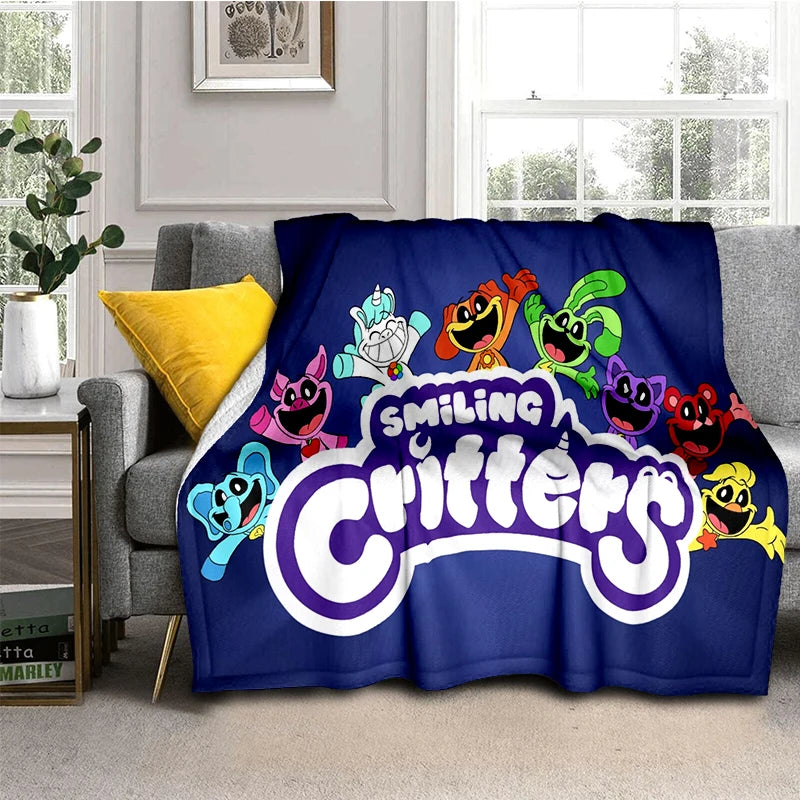 2025 New Style Cute S-Smiling C-Critters Catnap Craftycorn Cartoon Blanket,Soft Throw Blanket for Home Bedroom Bed Sofa Kids