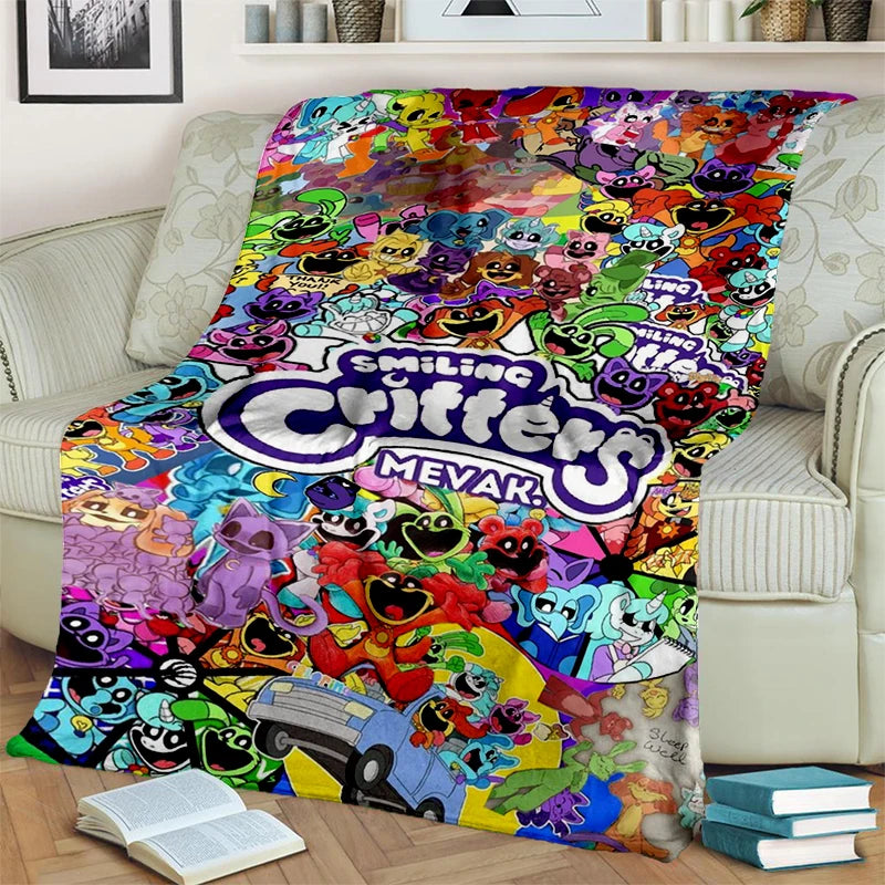 2025 New Style Cute S-Smiling C-Critters Catnap Craftycorn Cartoon Blanket,Soft Throw Blanket for Home Bedroom Bed Sofa Kids