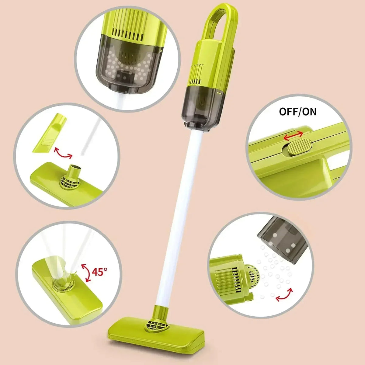 Children Housekeeping Set Home Cleaning Games Electric Vacuum Cleaner housework Girl Role Pretend Play House Toys Girls Kids