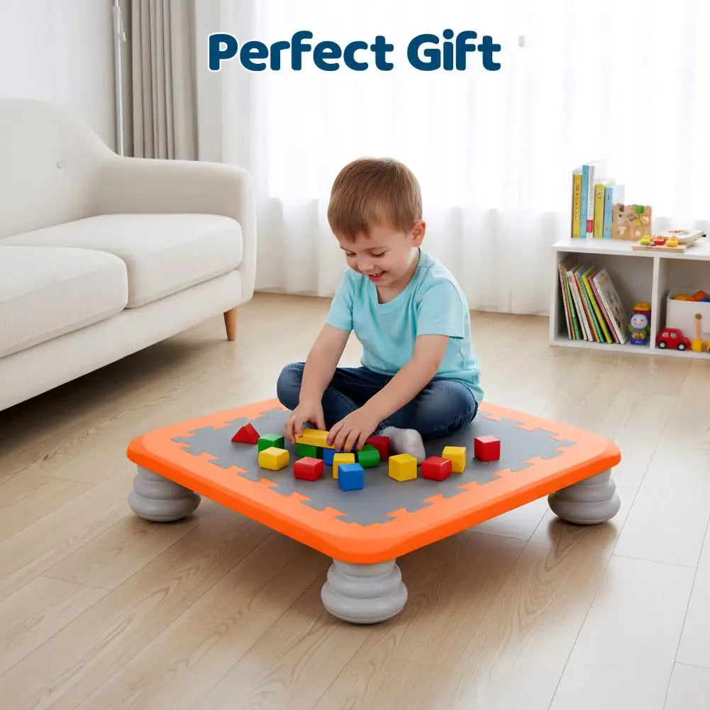 Mini Trampoline for Kids Rebounder Bouncing Board with Non-slip Base Sensory Balance Bounce Jumping Toy Gift for 3-12 Boys Girls