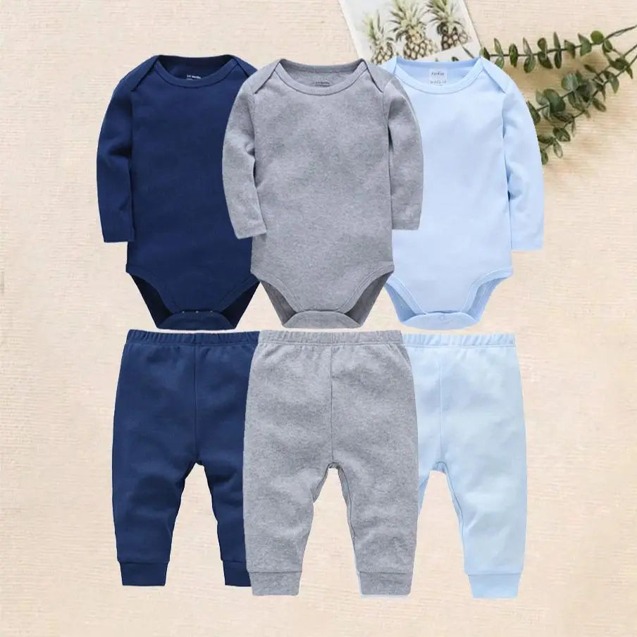 1/3/4/6 Pcs  Baby Clothing Rompers Boys 100% Cotton Plain Bodysuit Girls Blank Muslin Jumpsuit 0-24 Months