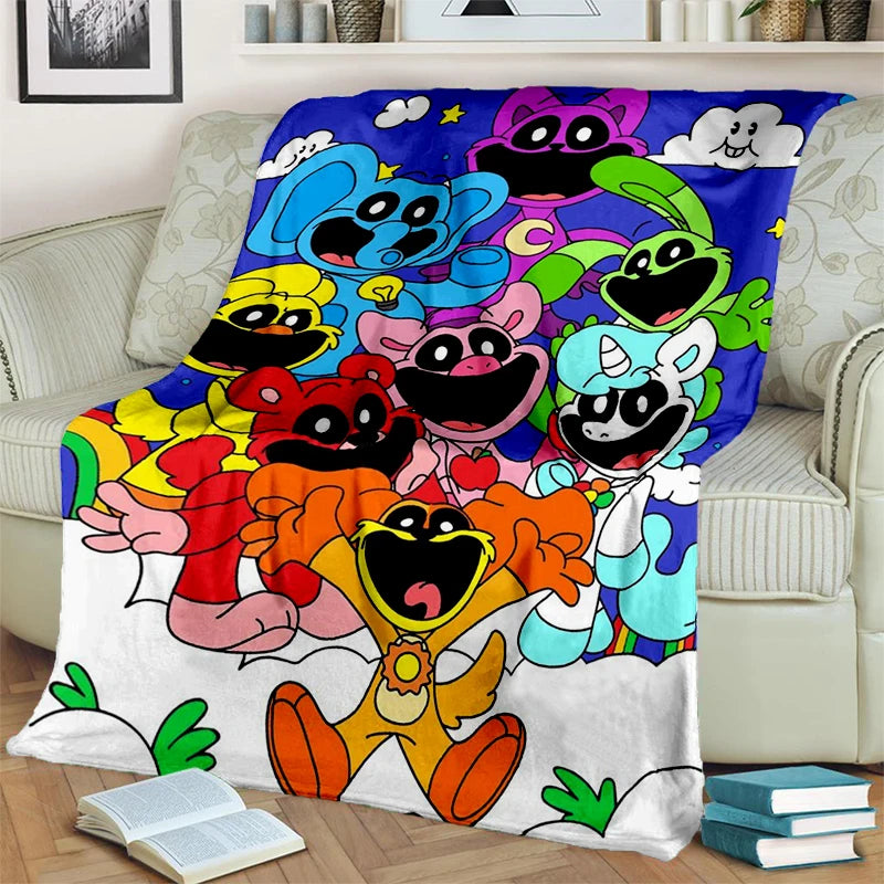 2025 New Style Cute S-Smiling C-Critters Catnap Craftycorn Cartoon Blanket,Soft Throw Blanket for Home Bedroom Bed Sofa Kids