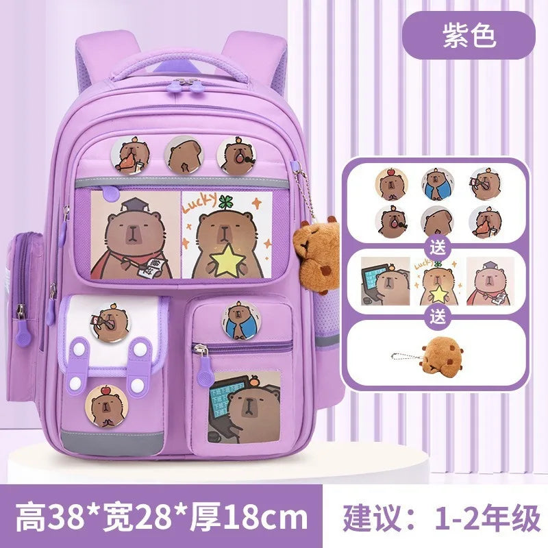 New Hot Cinnamoroll Large-Capacity Cartoon Children'S Backpack Kuromi My Melody Pochacco Cute Anime Children'S School Bag Set