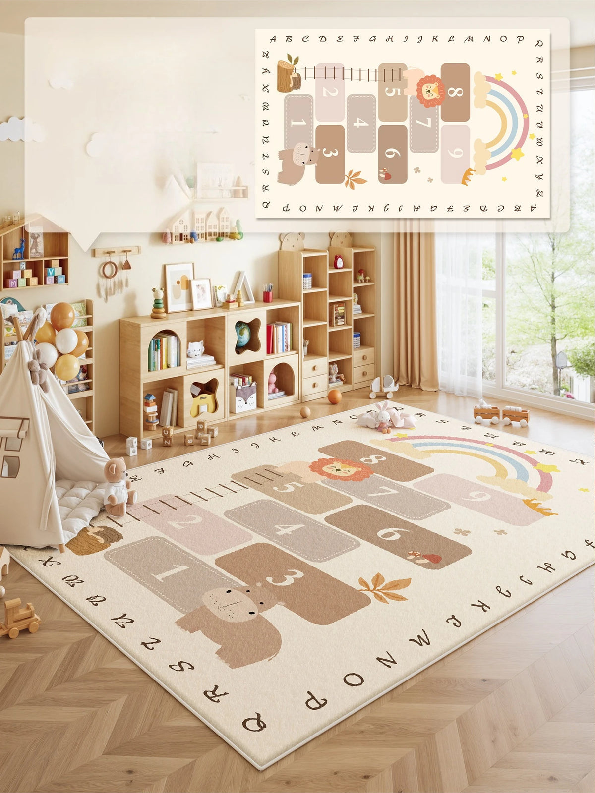 Cartoon Style Bedroom Decor Carpet Thicken Plush Carpets for Living Room Large Area Children's Floor Mat Fluffy Soft Bedside Rug