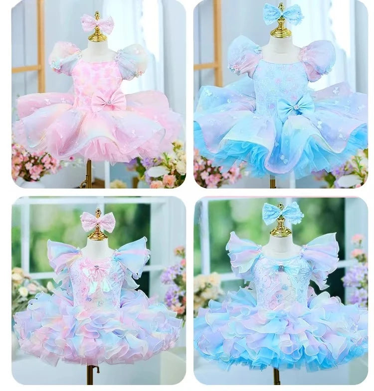 Children's tutu dress kindergarten dance sequins professional tutu kids girls performance costume Ballet Dress