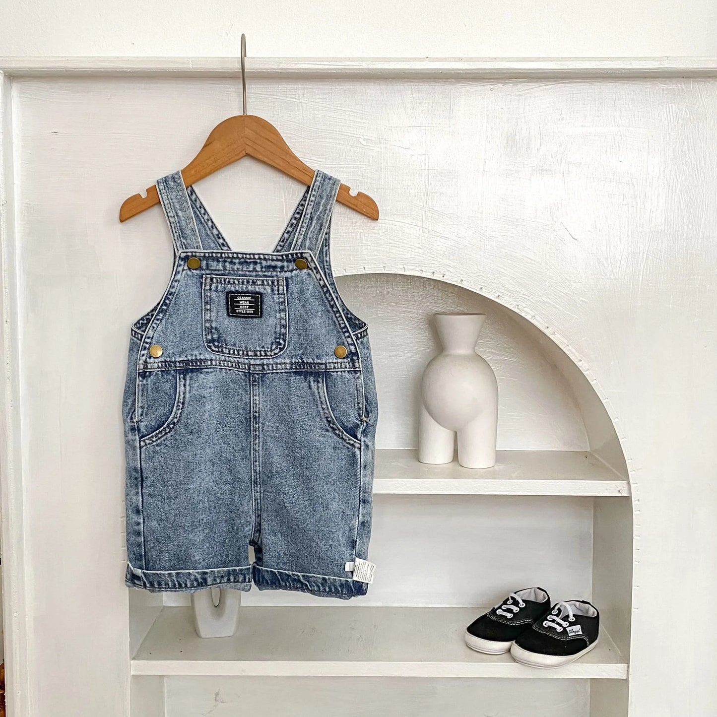 Baby Boy Girl Denim Overalls 2026 Spring Fall Kids Loose Fit Jeans Pants with Big Pockets Casual Suspender Bottoms