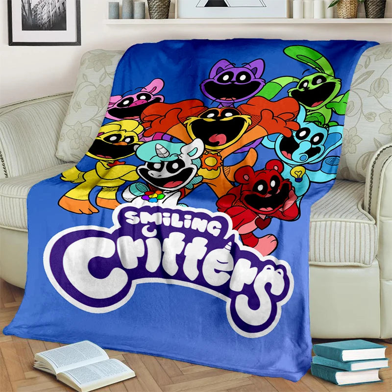 2025 New Style Cute S-Smiling C-Critters Catnap Craftycorn Cartoon Blanket,Soft Throw Blanket for Home Bedroom Bed Sofa Kids