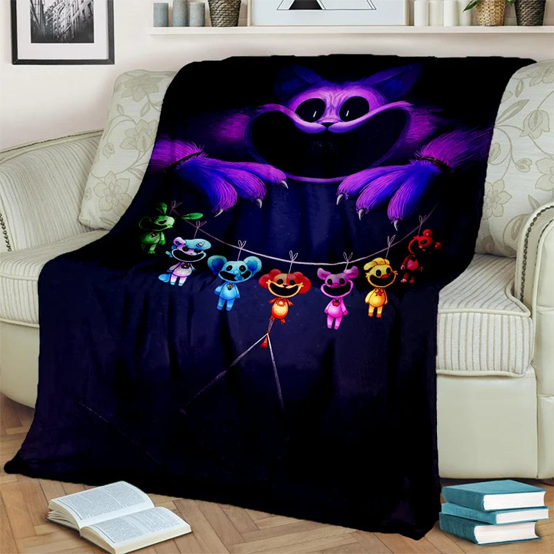 2025 New Style Cute S-Smiling C-Critters Catnap Craftycorn Cartoon Blanket,Soft Throw Blanket for Home Bedroom Bed Sofa Kids