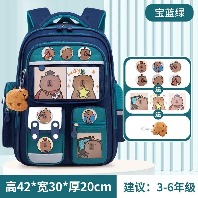 New Hot Cinnamoroll Large-Capacity Cartoon Children'S Backpack Kuromi My Melody Pochacco Cute Anime Children'S School Bag Set