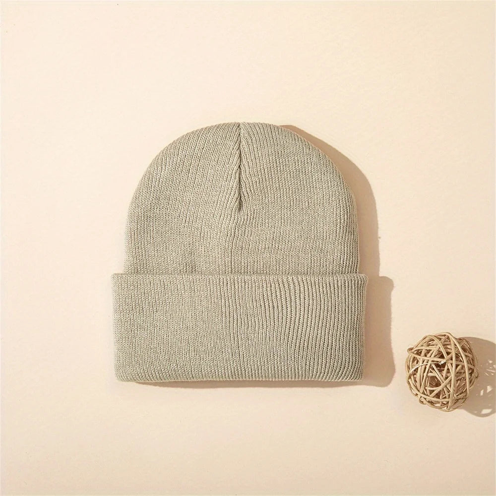 4pcs Baby Hat Knit Cuffed Beanie for Boys and Girls Winter Warm Knitted Beanie Hats for Skiing Outdoor