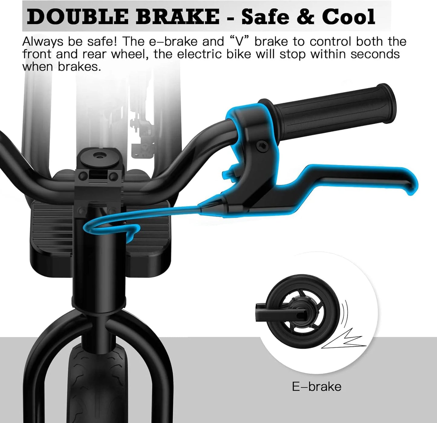 12 Inch Tires, 150W Peak Motor, 21.6V/2.6Ah Battery,  Electric Balance Bike for Kids Ages 3-5