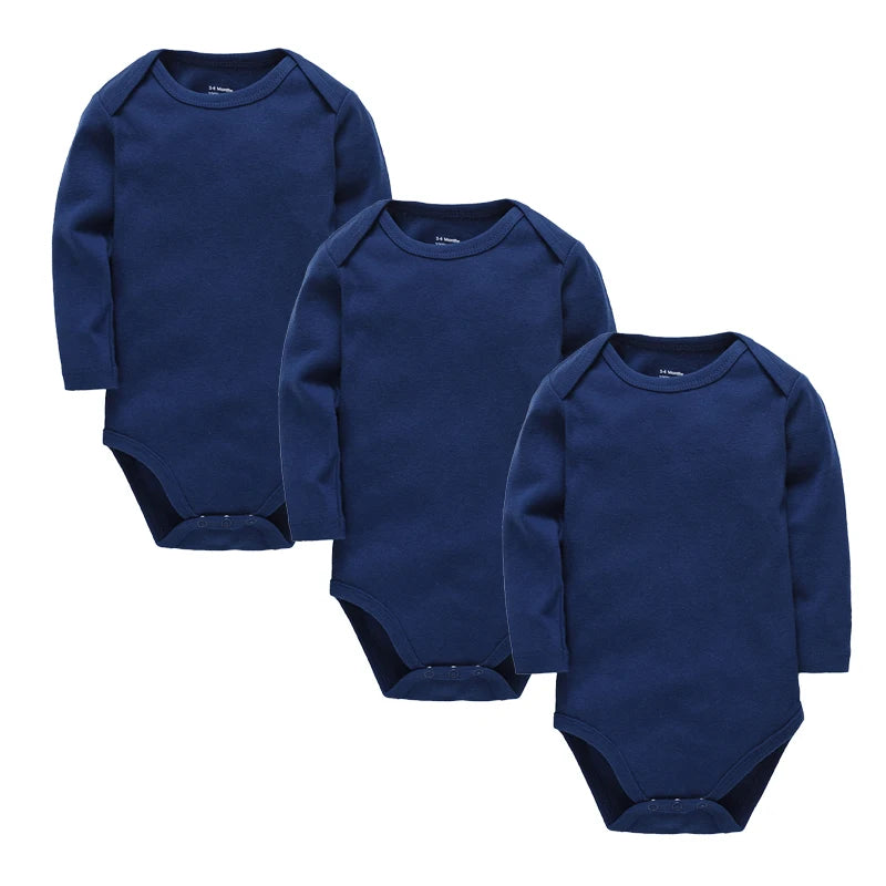 1/3/4/6 Pcs  Baby Clothing Rompers Boys 100% Cotton Plain Bodysuit Girls Blank Muslin Jumpsuit 0-24 Months