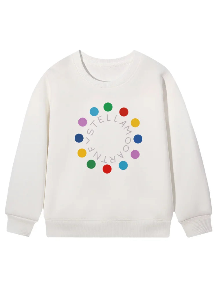 cute sweet girl sweatshirt kids winter clothes top cartoon anime letter graphics print baby girls hoodies fashion child pullover