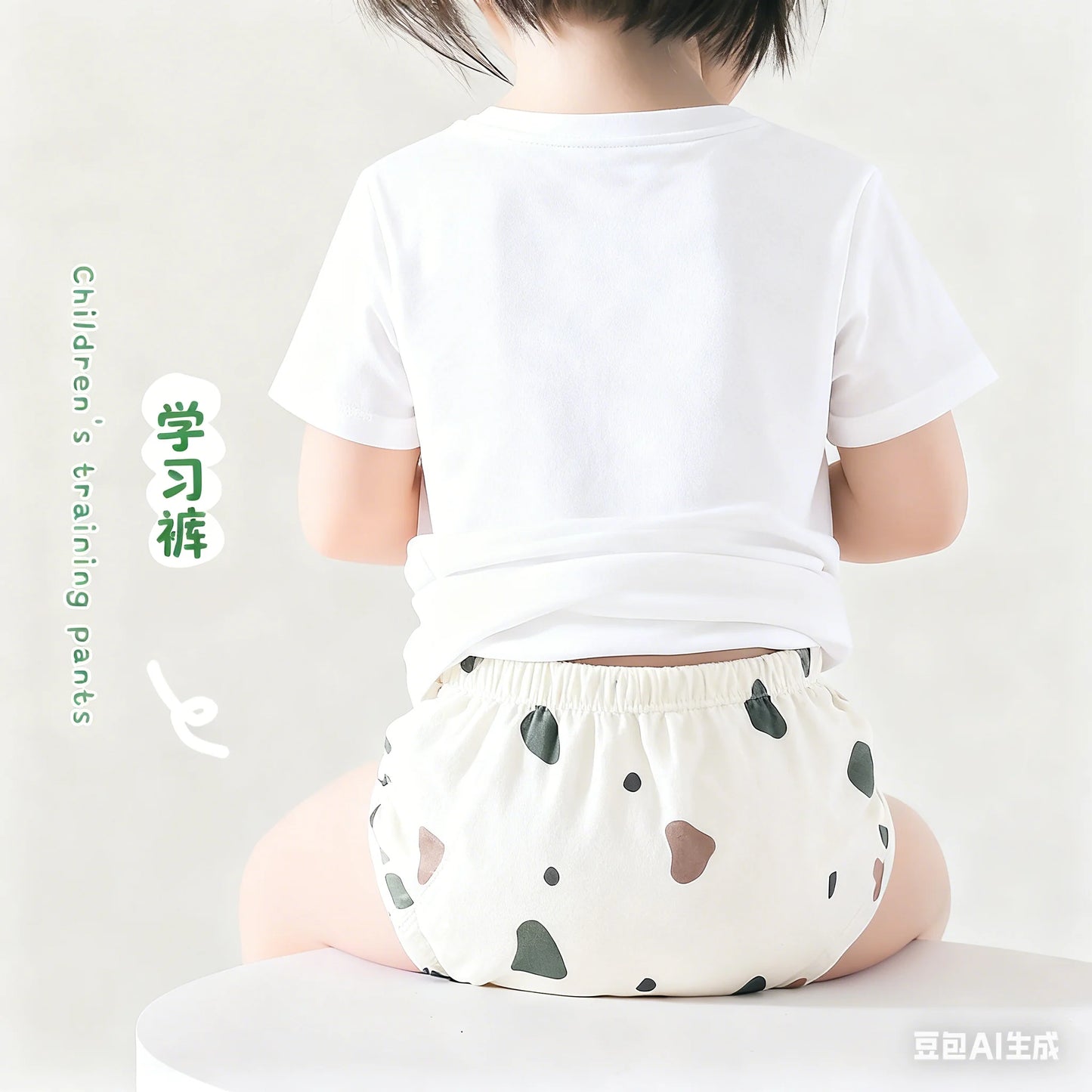 4PCS Baby Kids Cotton Potty Training Pants Waterproof Infant Shorts Underwear Reusable Cloth Diaper Nappies Children Panties