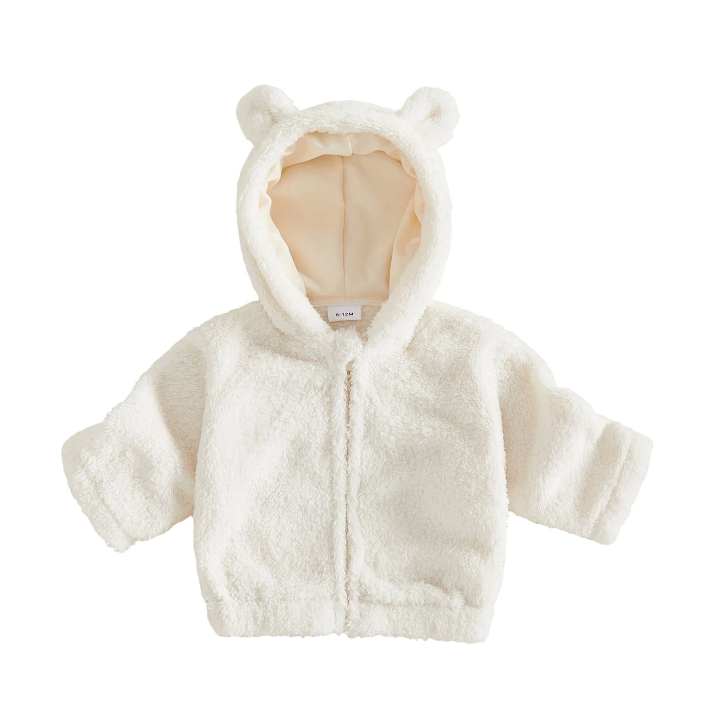Toddler Baby Girl Jacket With With Ears Hood Zip Fleece Ears Hood Fleece Jacket With Warm-Winter Toddler Baby Girl
