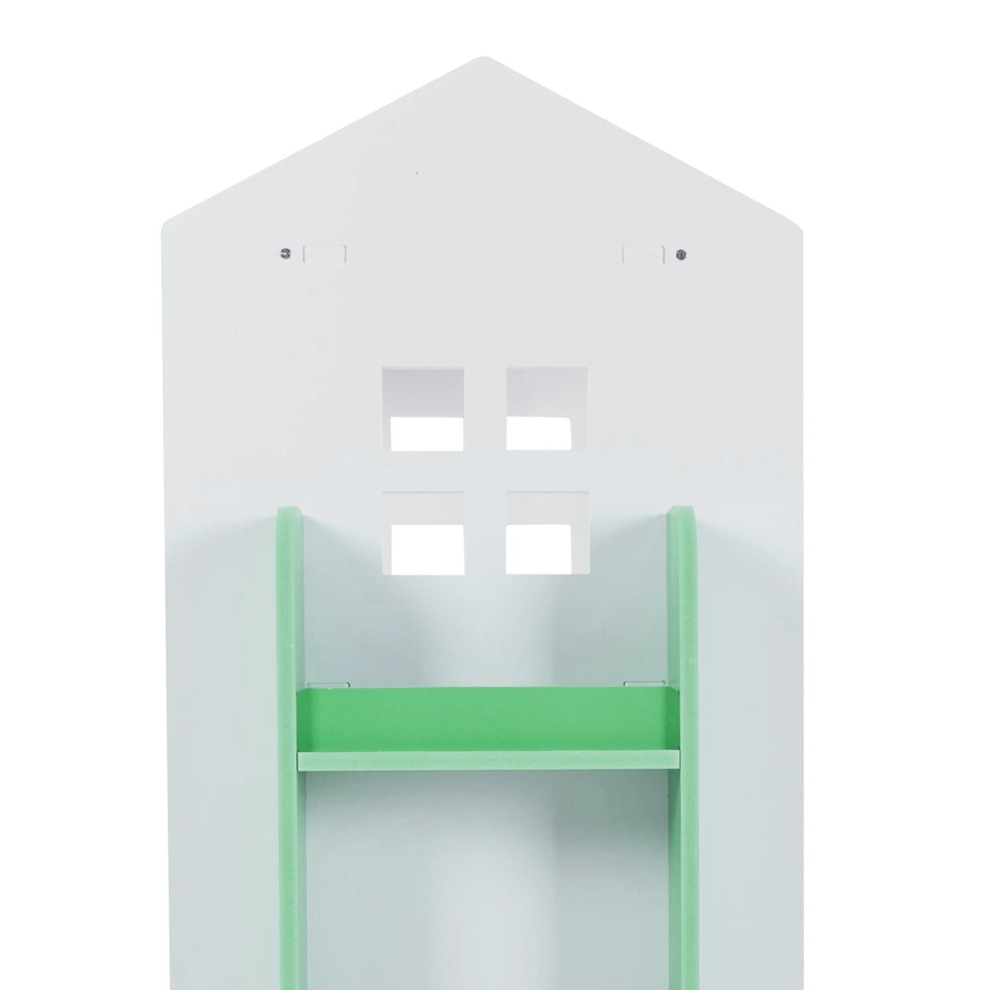 4-Tier Rotating Bookshelf 360° Display Floor Standing Bookcase Revolving Corner Bookshelf For Children 41*41*95cm