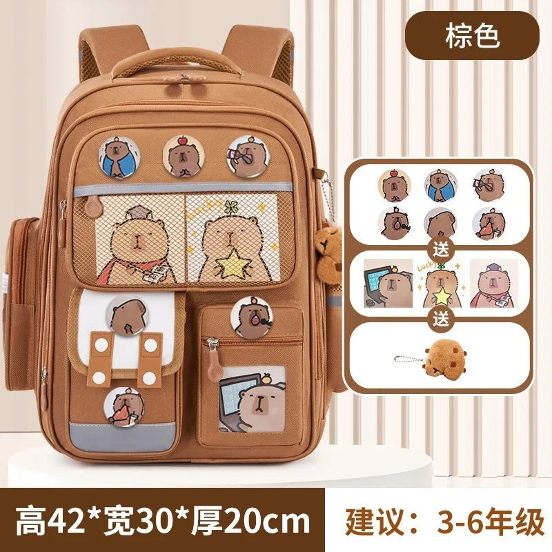 New Hot Cinnamoroll Large-Capacity Cartoon Children'S Backpack Kuromi My Melody Pochacco Cute Anime Children'S School Bag Set