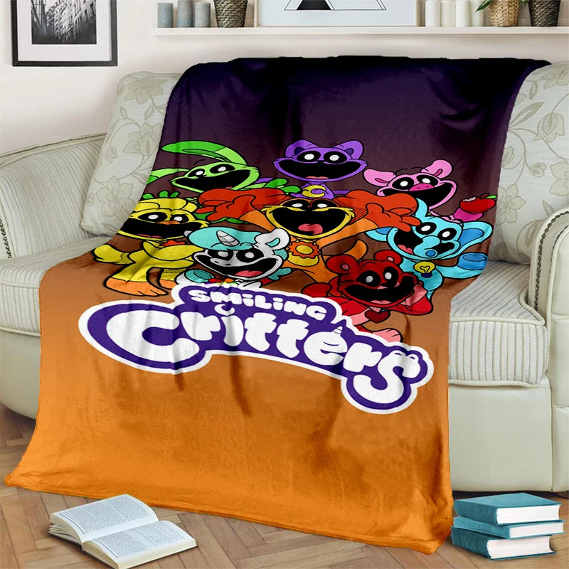 2025 New Style Cute S-Smiling C-Critters Catnap Craftycorn Cartoon Blanket,Soft Throw Blanket for Home Bedroom Bed Sofa Kids