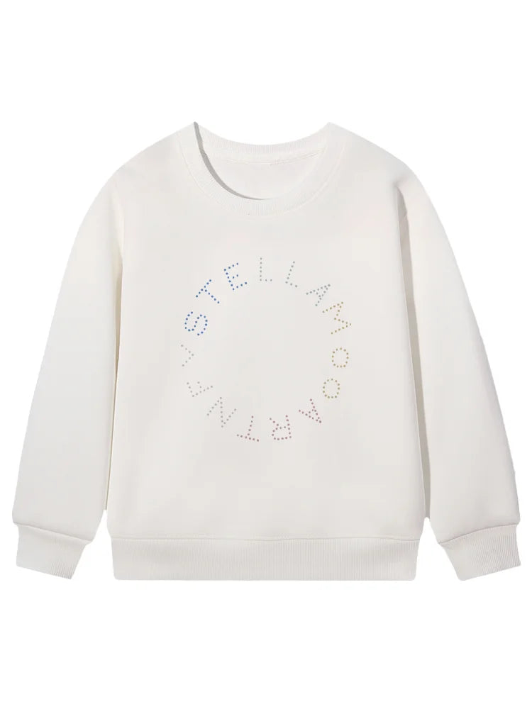 cute sweet girl sweatshirt kids winter clothes top cartoon anime letter graphics print baby girls hoodies fashion child pullover
