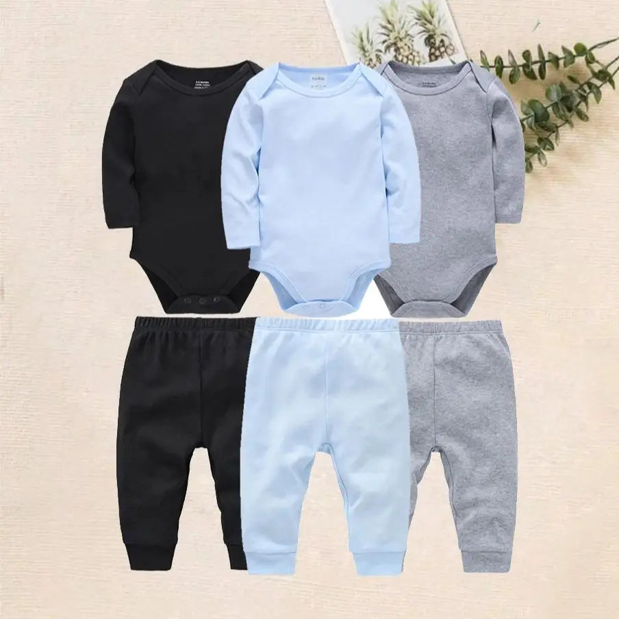 1/3/4/6 Pcs  Baby Clothing Rompers Boys 100% Cotton Plain Bodysuit Girls Blank Muslin Jumpsuit 0-24 Months