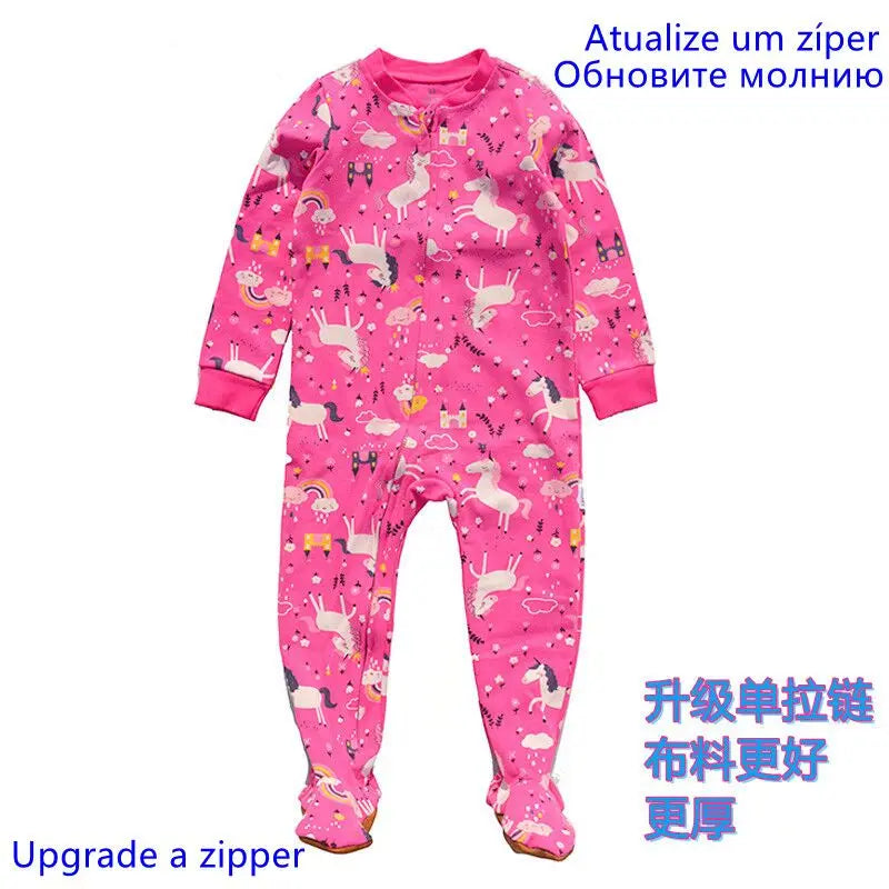 Four Seasons Spring and Summer Boys and Girls One-Piece Baby Cotton Crawling Clothes Baby Spring and Autumn Rompers Children's F