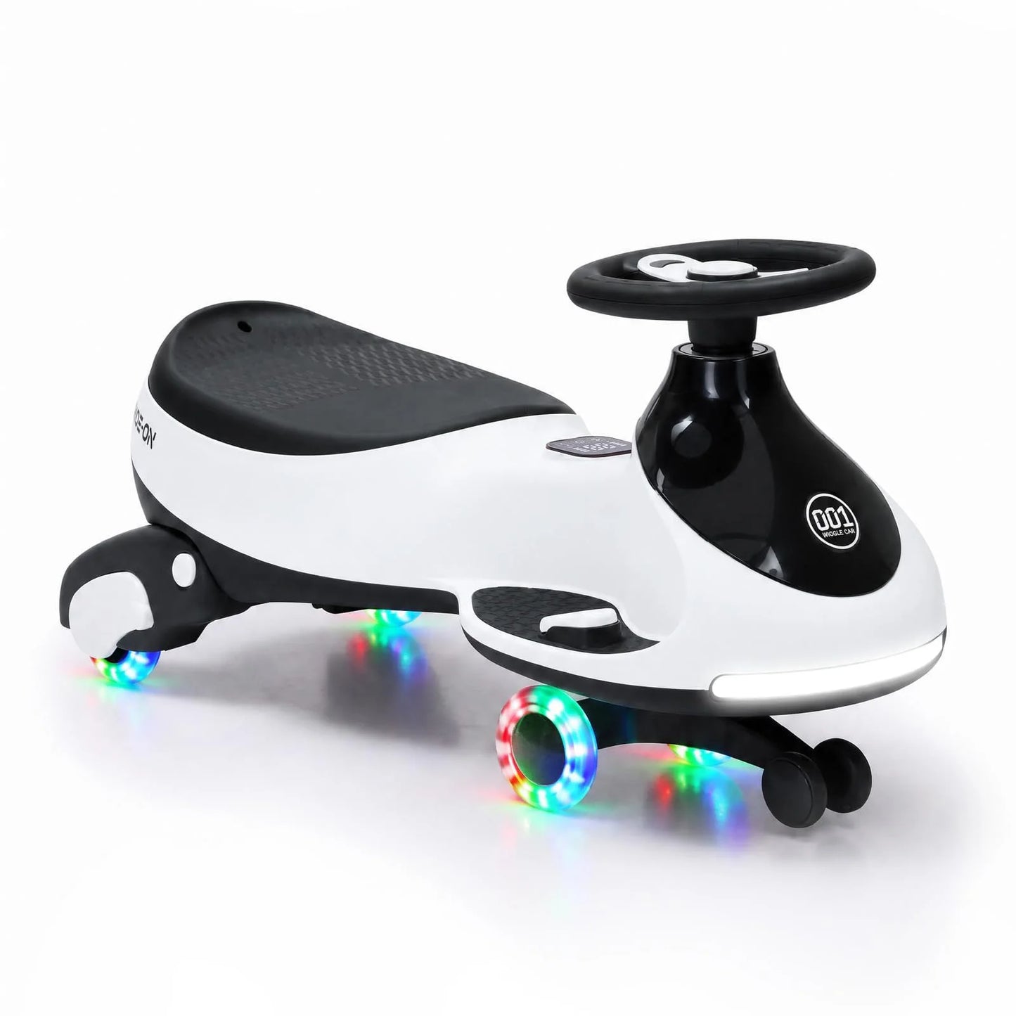 12V 2-in-1 Ride On Electric Wiggle Car for Kids – Pedal & Swing Modes – 360° Steering, Flashing Wheels, Music, Anti-Rollover, Rechargeable, High Weight Capacity – Indoor Outdoor