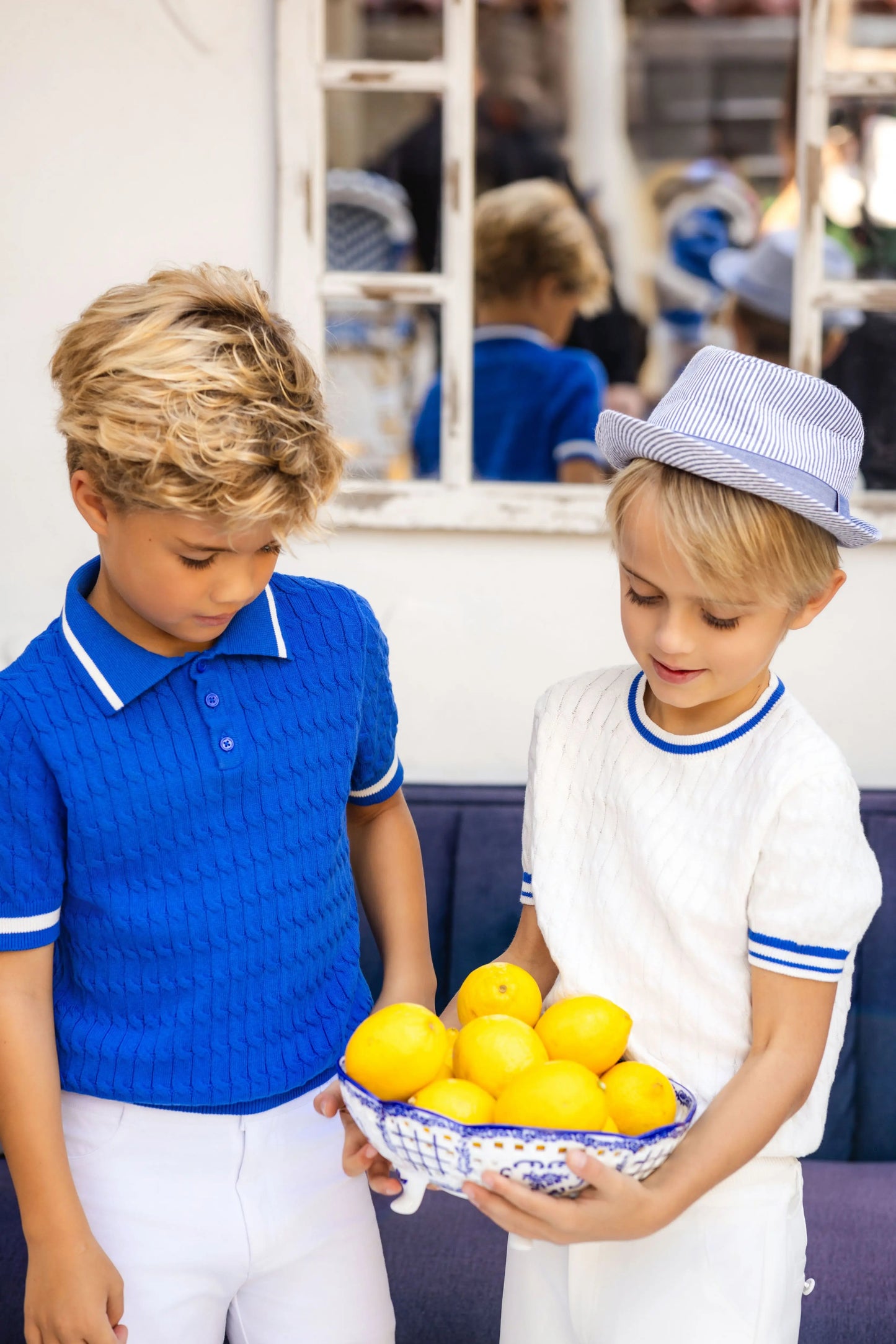 Ali Plus 2026 SS Smocking Floral Collection Brother Sister Matching Clothes Girls Cotton Dress Boys Cotton Knit Clothing