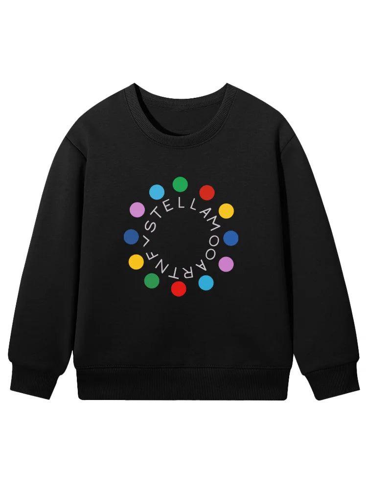 cute sweet girl sweatshirt kids winter clothes top cartoon anime letter graphics print baby girls hoodies fashion child pullover
