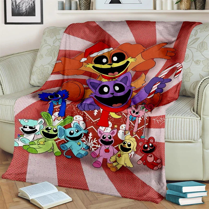 2025 New Style Cute S-Smiling C-Critters Catnap Craftycorn Cartoon Blanket,Soft Throw Blanket for Home Bedroom Bed Sofa Kids