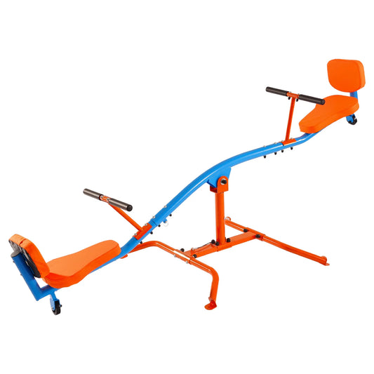 300Lbs Kids Seesaw Sit & Spin Teeter Totter Outside Toys with Handles for Children Outdoor Playground Equipment