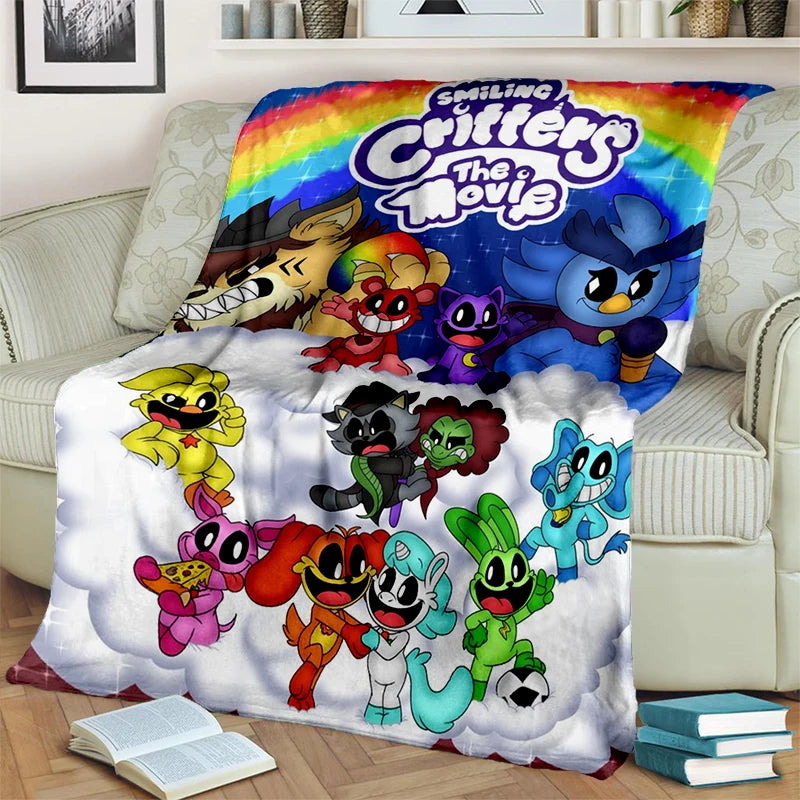 2025 New Style Cute S-Smiling C-Critters Catnap Craftycorn Cartoon Blanket,Soft Throw Blanket for Home Bedroom Bed Sofa Kids