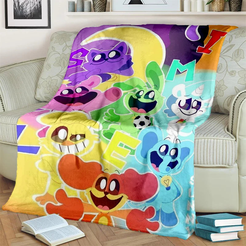 2025 New Style Cute S-Smiling C-Critters Catnap Craftycorn Cartoon Blanket,Soft Throw Blanket for Home Bedroom Bed Sofa Kids
