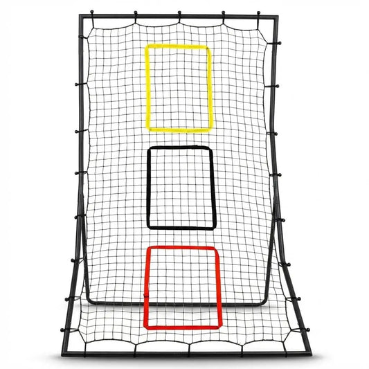 Softball Baseball Net - 6 x 4 Feet Rebounder for Pitching and Fielding, 3 Goal Zones