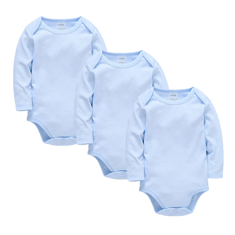 1/3/4/6 Pcs  Baby Clothing Rompers Boys 100% Cotton Plain Bodysuit Girls Blank Muslin Jumpsuit 0-24 Months