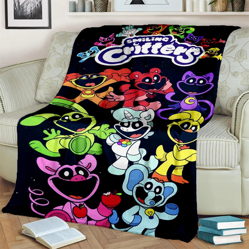 2025 New Style Cute S-Smiling C-Critters Catnap Craftycorn Cartoon Blanket,Soft Throw Blanket for Home Bedroom Bed Sofa Kids