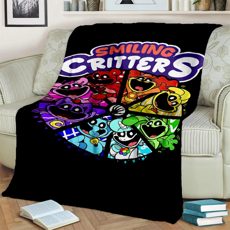 2025 New Style Cute S-Smiling C-Critters Catnap Craftycorn Cartoon Blanket,Soft Throw Blanket for Home Bedroom Bed Sofa Kids